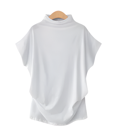 Women's Trendy Comfy Loose Fit Cotton Top T-Shirt B2-BL-1013