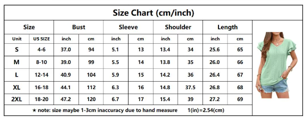 WOMEN’S Trendy V-neck Top SHIRT-BL124