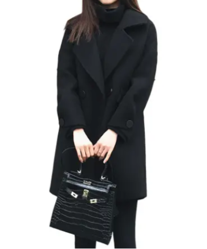 Women’s Trendy & Timeless Wool Lapel Neck-line Elegant Cardigan JACKET - JKT-31