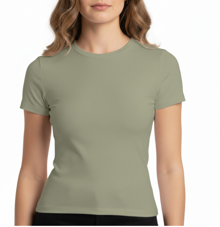 Timeless Short Sleeve Comfy Stretchy Cool T-Shirt for Women - B2-BL-1017-A
