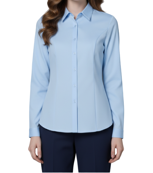 Classy & Timeless Long Sleeve Cardigan Collar Dress Shirt for Women - SM8-TOP-68