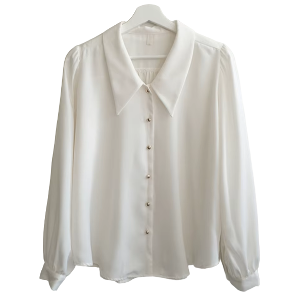 Classy & Timeless Plain Collar Shirts TOP-B1-BL-284