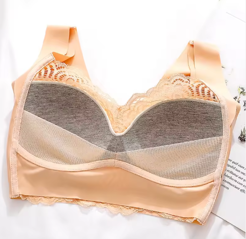 PACK of 2 - Comfortable High Quality Seamless Traceless One-piece Laser Cut Wireless Ultra-Thin Gather & Push-Up Bra - B2-UG-BRA-059