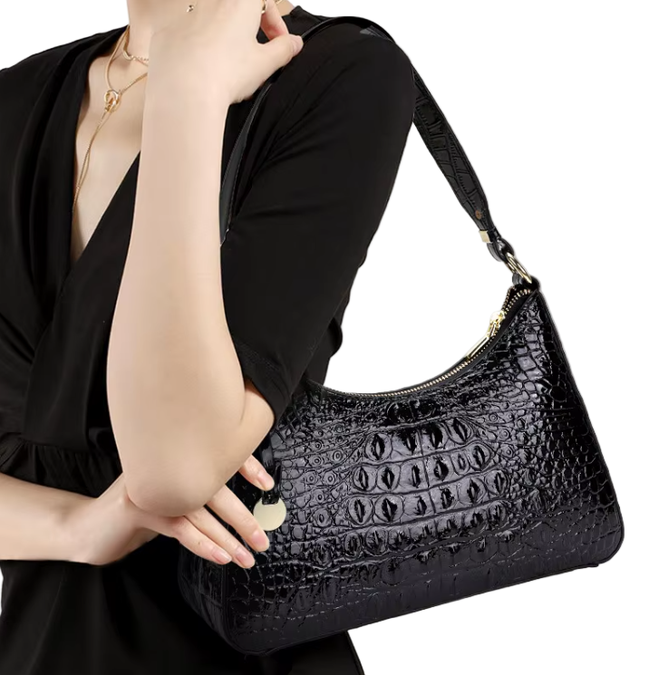 Timeless Luxury Genuine Cowhide Leather Underarm Shoulder Bag for Woman - B14-PURSE-67