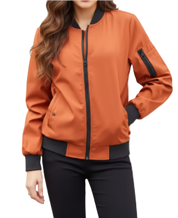 Timeless Windbreaker Bomber Jacket for Women - SM8-JKT-81