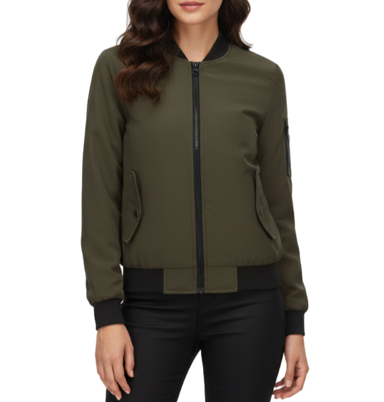 Timeless Windbreaker Bomber Jacket for Women - SM8-JKT-81