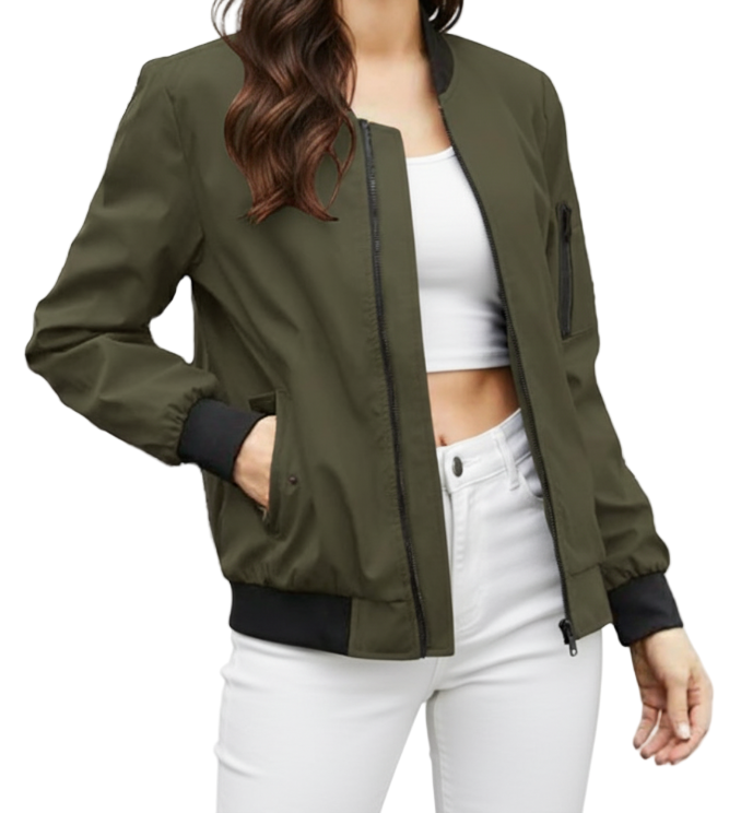 Timeless Windbreaker Bomber Jacket for Women - SM8-JKT-81