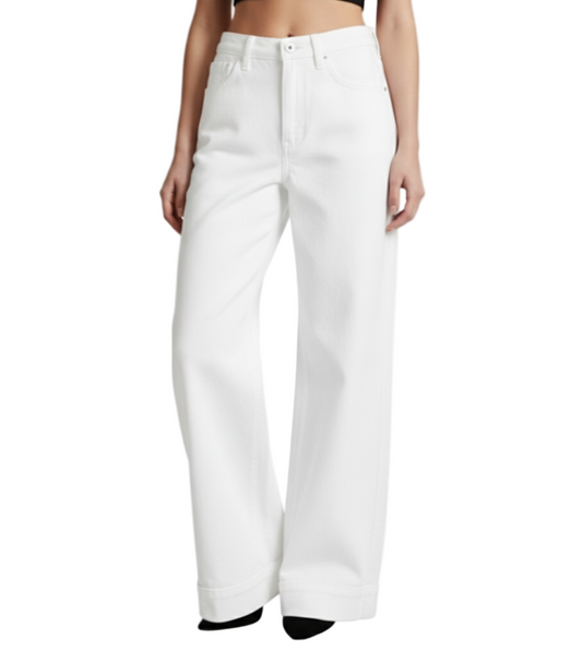 Trendy & Timeless High Waist Straight Wide Leg Versatile Women's Jeans - B6-JP-628