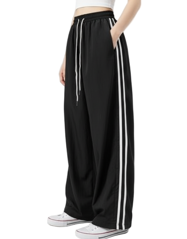 Trendy & Comfy High Waist Straight Wide Leg Jogger Pants for Women - B1 -JO-02