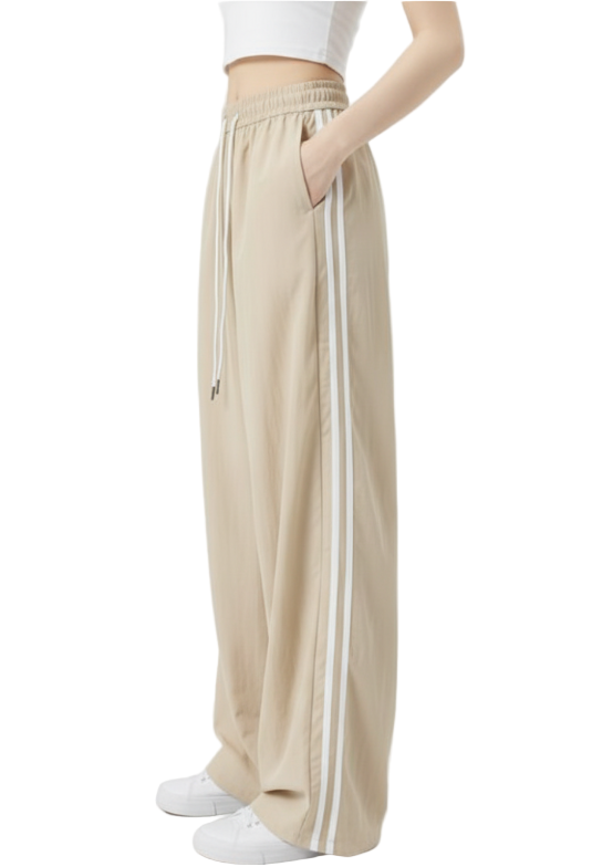 Trendy & Comfy High Waist Straight Wide Leg Jogger Pants for Women - B1 -JO-02