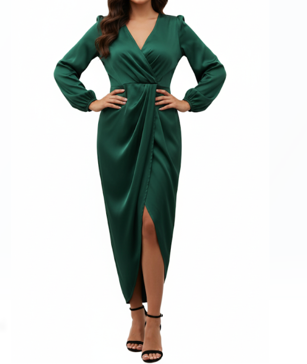 Trendy & Comfy Long Sleeve Dress for Women - B1-DRESS-B102