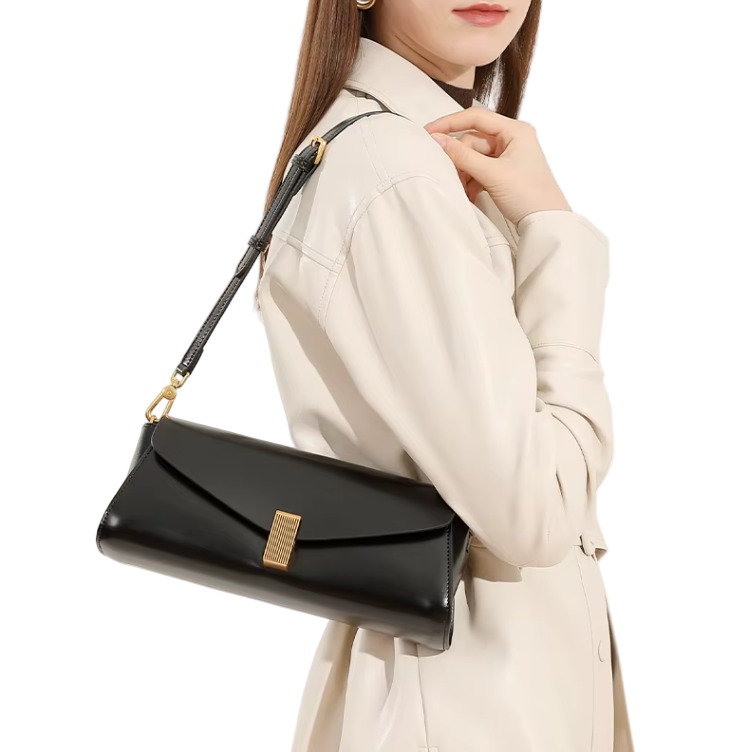 Trendy & Elegant Genuine Leather Designer Underarm Handbags Shoulder Bag - B10-BAG-36