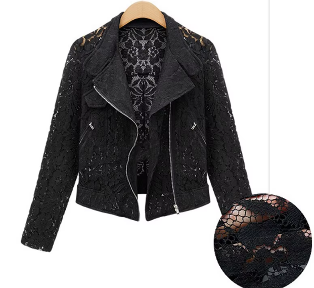 Trendy & Elegant Long Sleeve Lace Versatile Outerwear Jacket Tops for Women - SM-9 - JKT -22