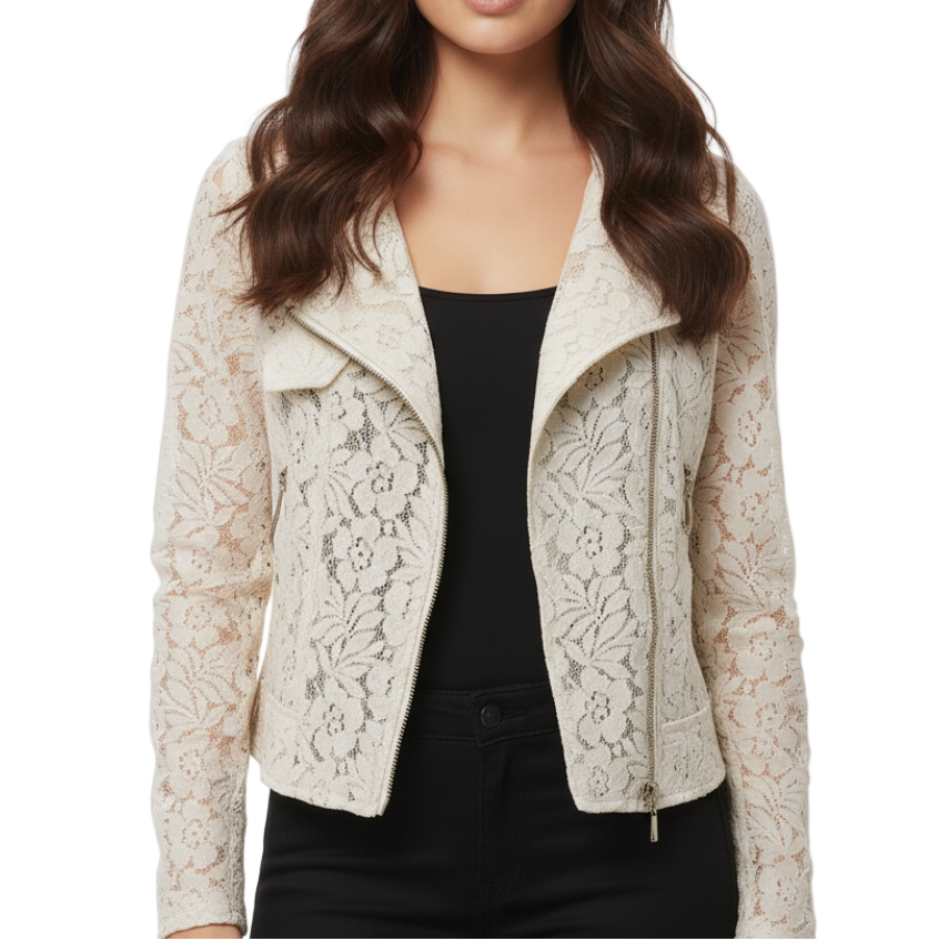 Trendy & Elegant Long Sleeve Lace Versatile Outerwear Jacket Tops for Women - SM-9 - JKT -22