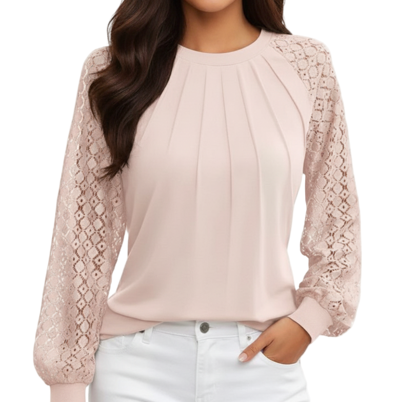 Trendy & Elegant Long Sleeve O neck Blouse for Women TOP- B1-BL-231
