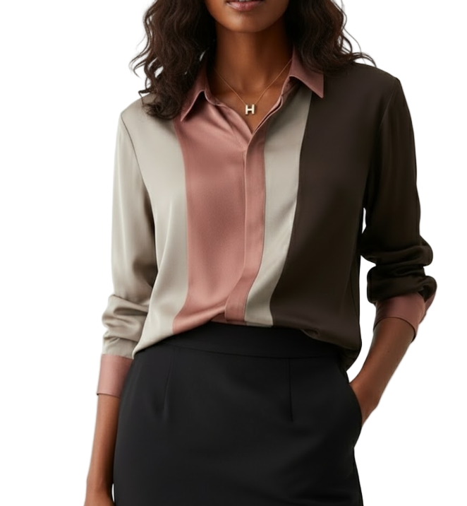 Trendy & Elegant Silk Satin Women's Blouses - SM8-TOP-20