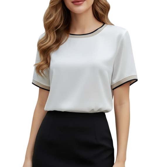 Trendy & Stylist Silk Women's Pullover T-shirts  - SM-9 - TOP -16