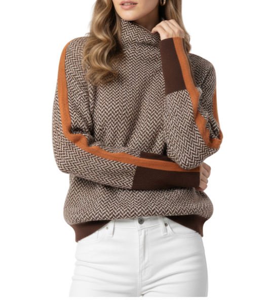 Trendy & Timeless Long Sleeve Stand Wrap Collar Knitted Tops for Women - SM-9-TOP -32