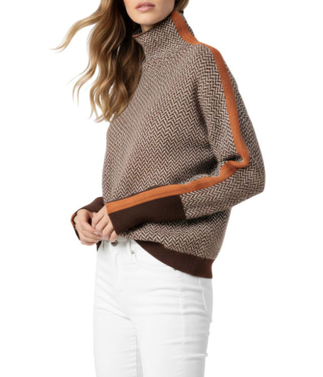 Trendy & Timeless Long Sleeve Stand Wrap Collar Knitted Tops for Women - SM-9-TOP -32