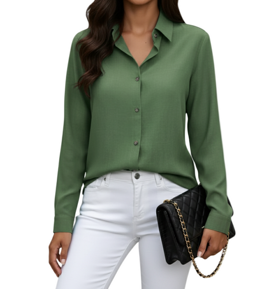 Trendy & Timeless Quality Cotton Dress Shirt for Women TOP-B1-BL-249