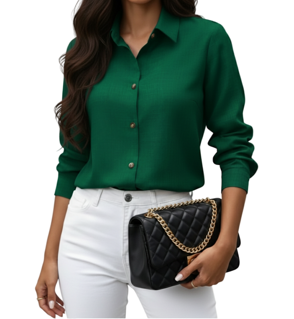 Trendy & Timeless Quality Cotton Dress Shirt for Women TOP-B1-BL-249