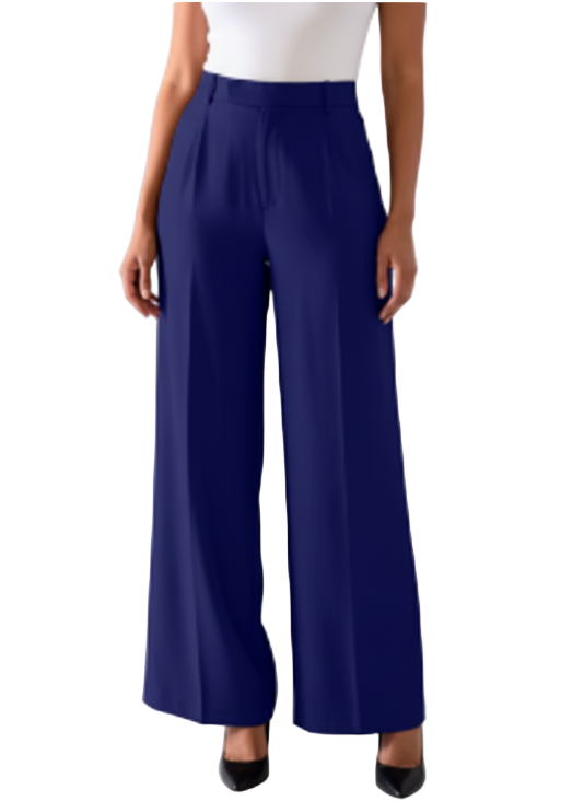 Trendy & Timeless Straight Wide Legs Trouser Pants for Women - PANTS-DP-01