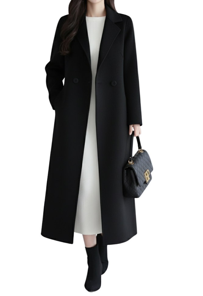 Trendy & Timeless Women’s Wool Center Buttoned Lapel Neck-line Elegant Cardigan JACKET - JKT-32