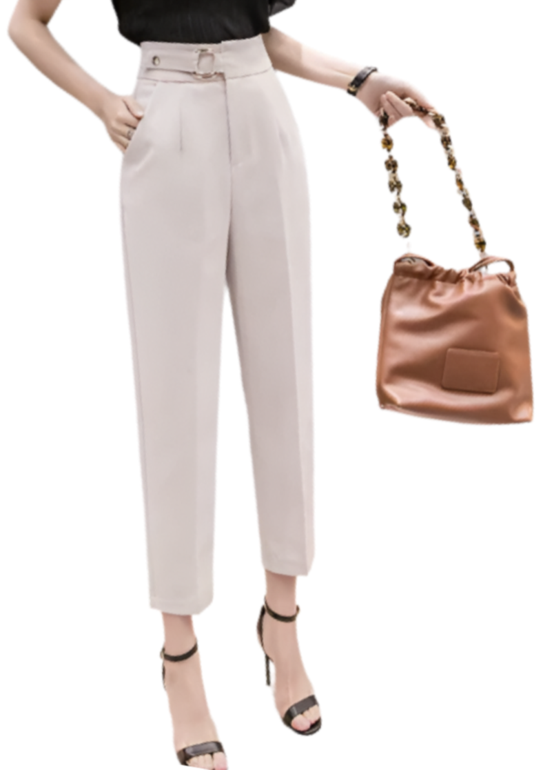 Women’s Cropped High Waist Trousers Dress PANTS-DP-13