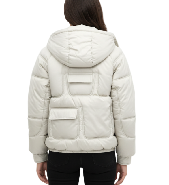 Women’s Trendy & Timeless Hooded Padded Windproof Pocket Quilted JACKET-JKT-15