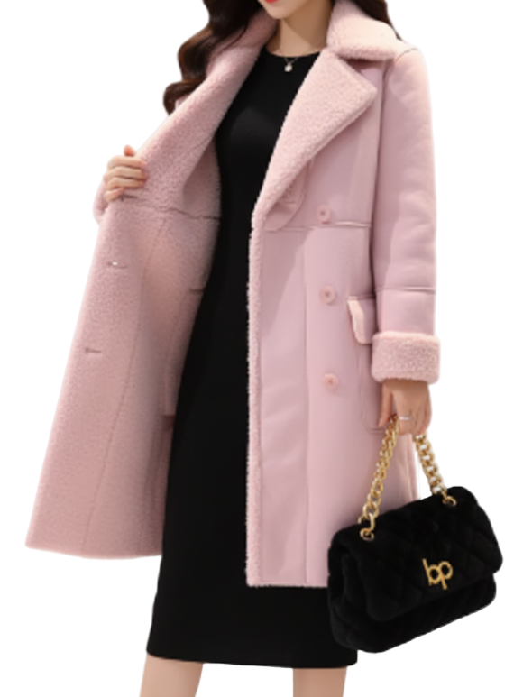 Women’s Trendy & Timeless Imitation Lamb Fur Fleece-lined JACKET-JKT12