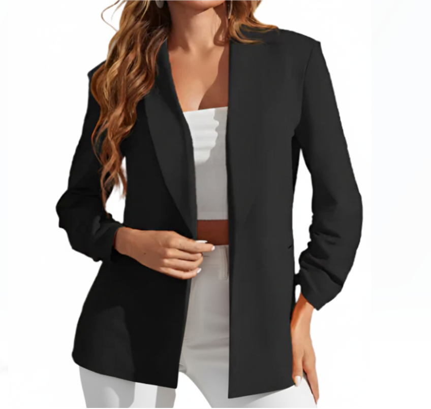 Women’s Trendy & Timeless Long Sleeve Lapel Collar BLAZER-BLZ-15