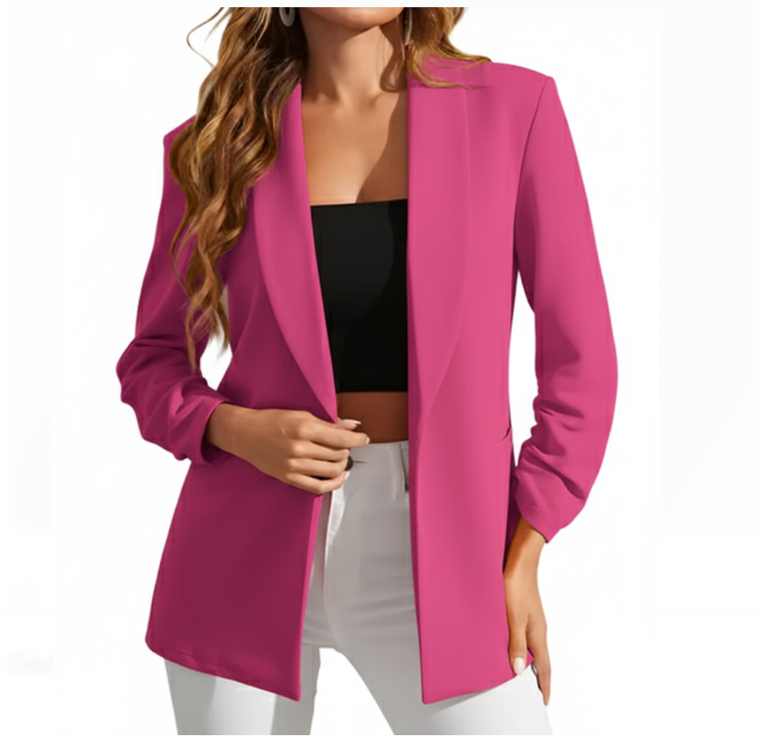 Women’s Trendy & Timeless Long Sleeve Lapel Collar BLAZER-BLZ-15