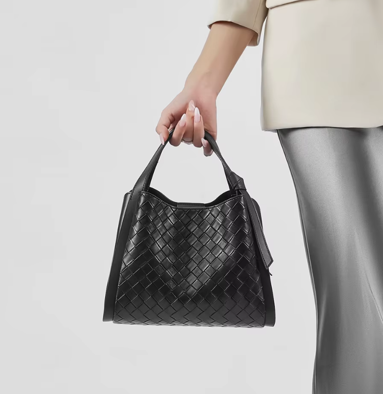Trendy & Timeless Woven Luxury Genuine Leather Designer Handbags For Women - B10-BAG-04