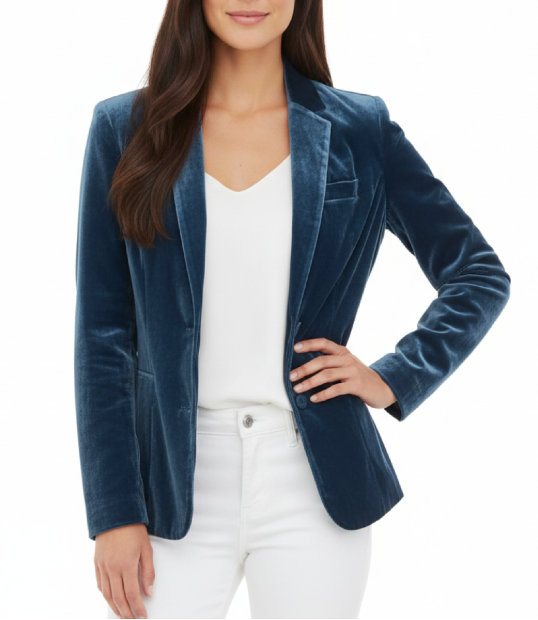 Women’s Trendy & Timeless Long Sleeve Velvet BLAZER-BLZ-03