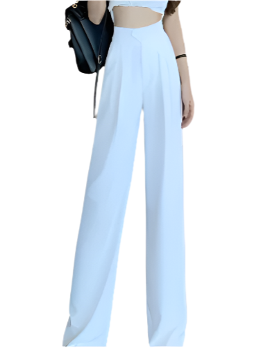 Women’s Wide High Waist Straight Leg Trousers PANTS- DP-09