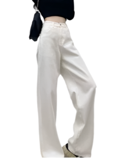 Women’s High Waist Trousers Straight Leg Denim JEANS-JP-16