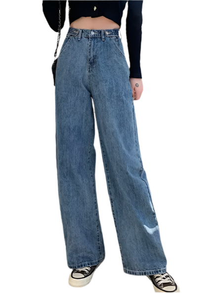 Women’s Straight Leg High Waist JEANS-JP-24