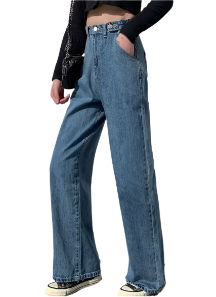 Women’s Straight Leg High Waist JEANS-JP-24