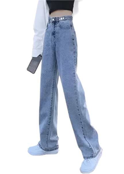 Women’s Straight Leg High Waist JEANS-JP-24