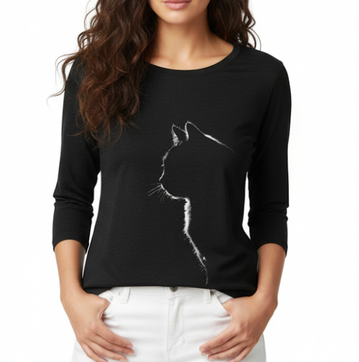 Casual Women's Tee Shirt - SM-9 - TOP -01