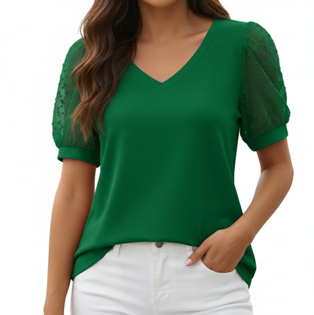Trendy & Elegant Transparent Short Sleeve T Shirts - SM8-TOP-33