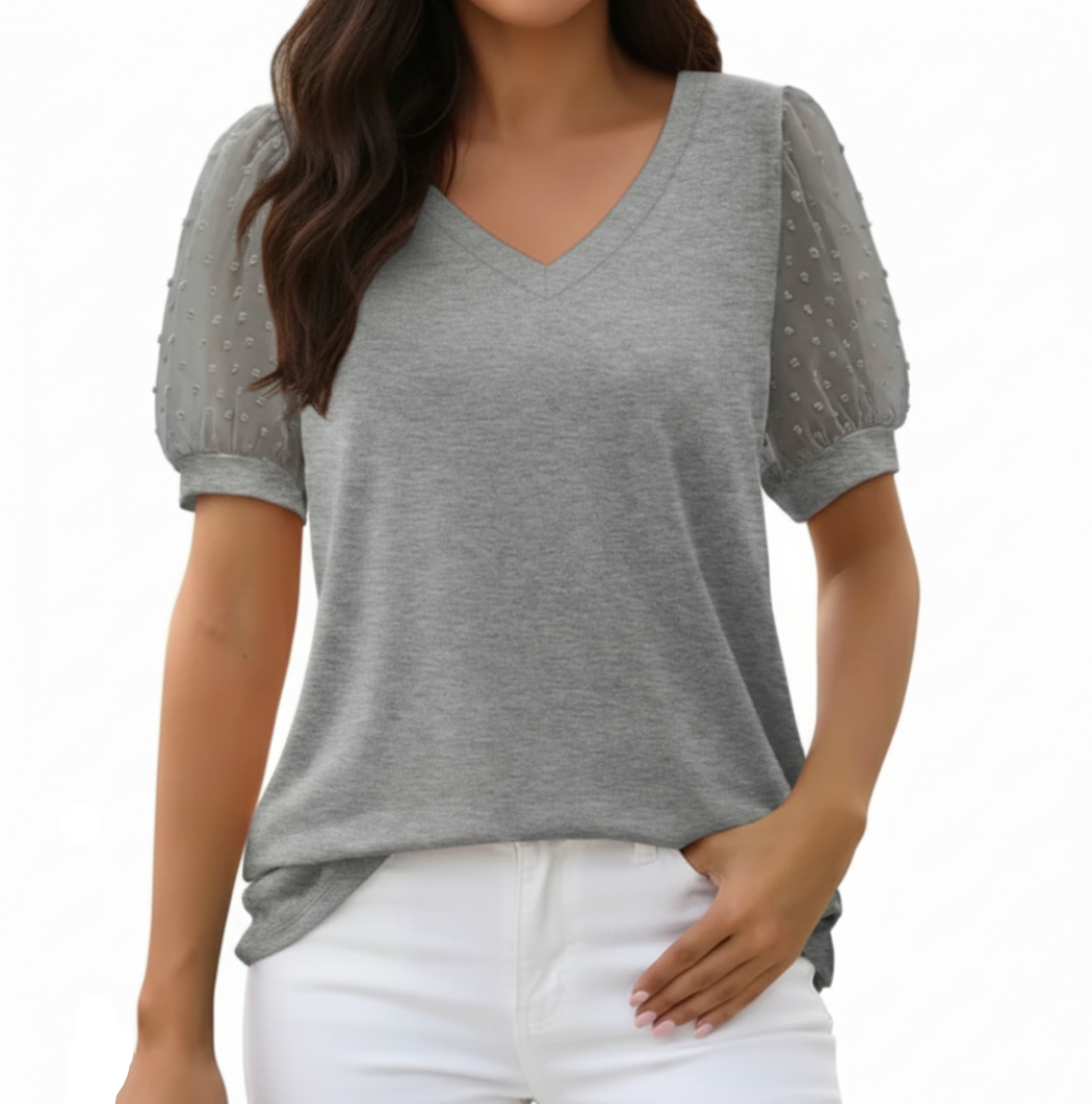 Trendy & Elegant Transparent Short Sleeve T Shirts - SM8-TOP-33