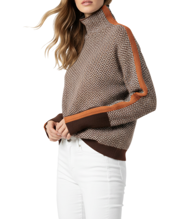 Trendy & Timeless Long Sleeve Stand Wrap Collar Knitted Tops for Women - SM-9-TOP -32