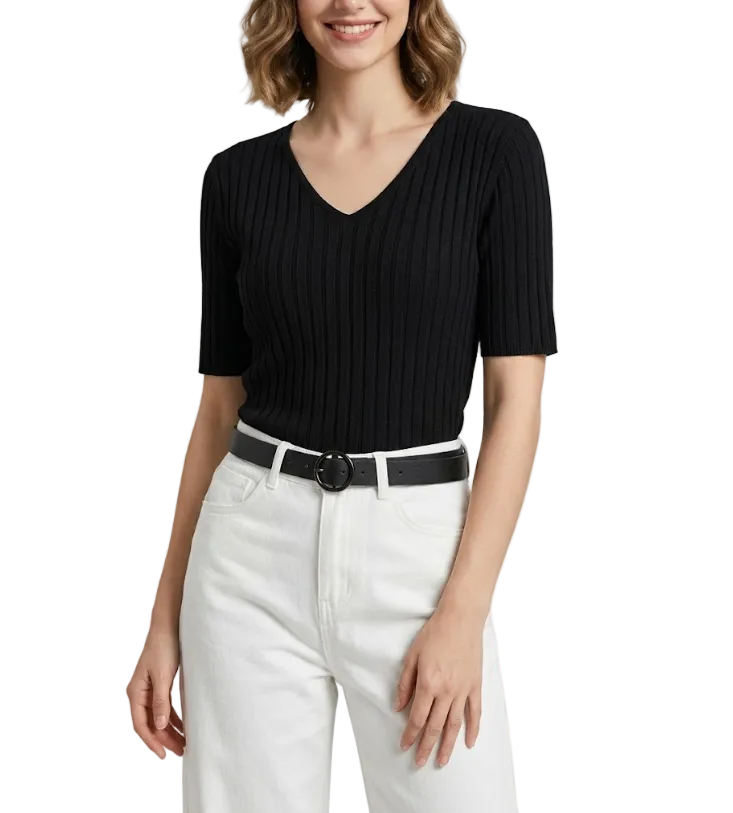 Timeless & Elegant Short Sleeve Blouses for Women - B1-TOP-V153