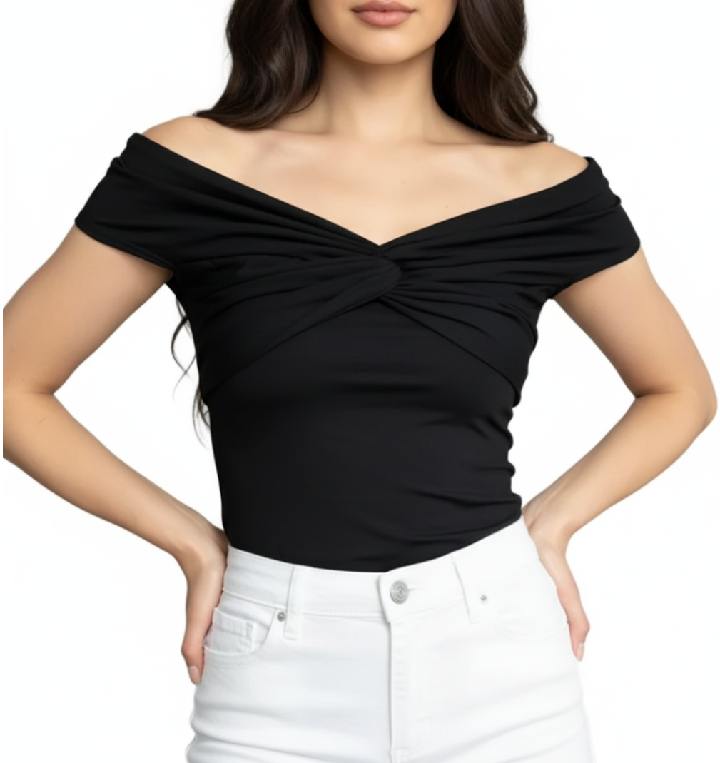 Trendy & Elegant Women's T-shirt Blouse - B6-TOP-B629