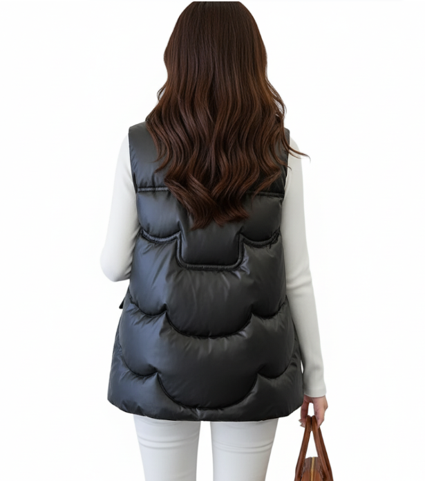 Women’s Trendy Padded Stand Collar Vest JACKET-JKT-36