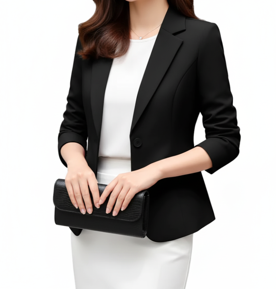 Women’s Trendy & Timeless Long Sleeve Lapel V-neck BLAZER-BLZ-02