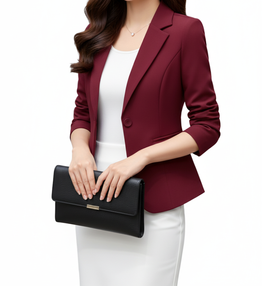 Women’s Trendy & Timeless Long Sleeve Lapel V-neck BLAZER-BLZ-02