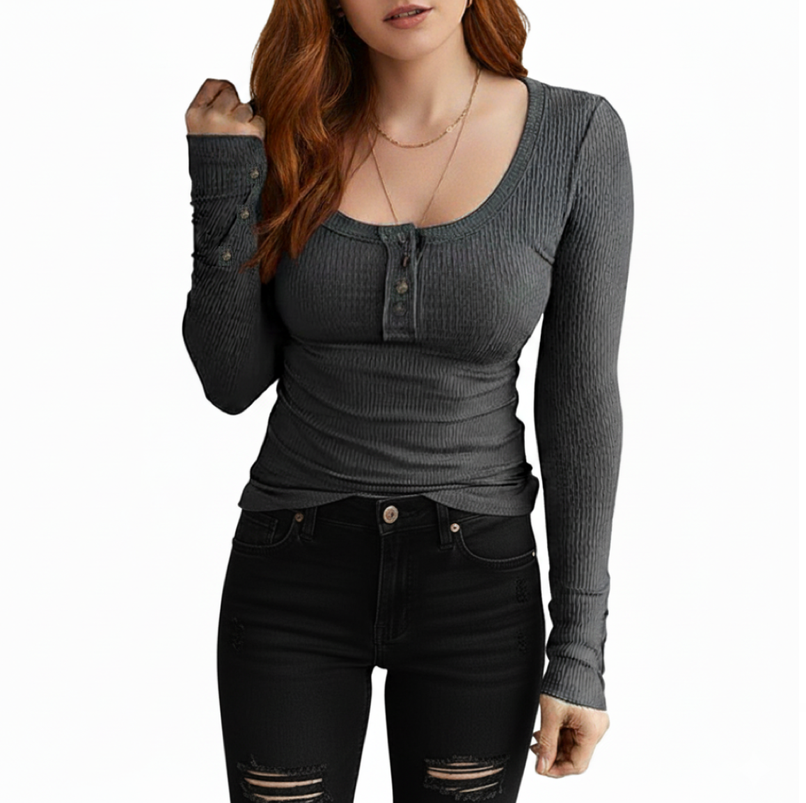 Trendy Comfy & Timeless Long Sleeve T Shirt - SM8-TOP-28