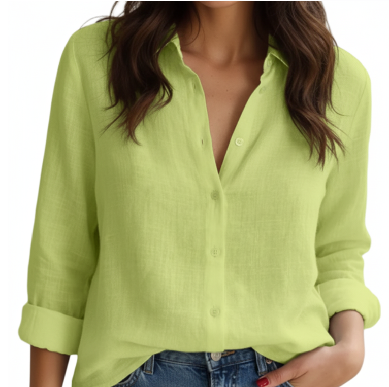Cotton Linen Full Sleeve Shirt for Women – BL72